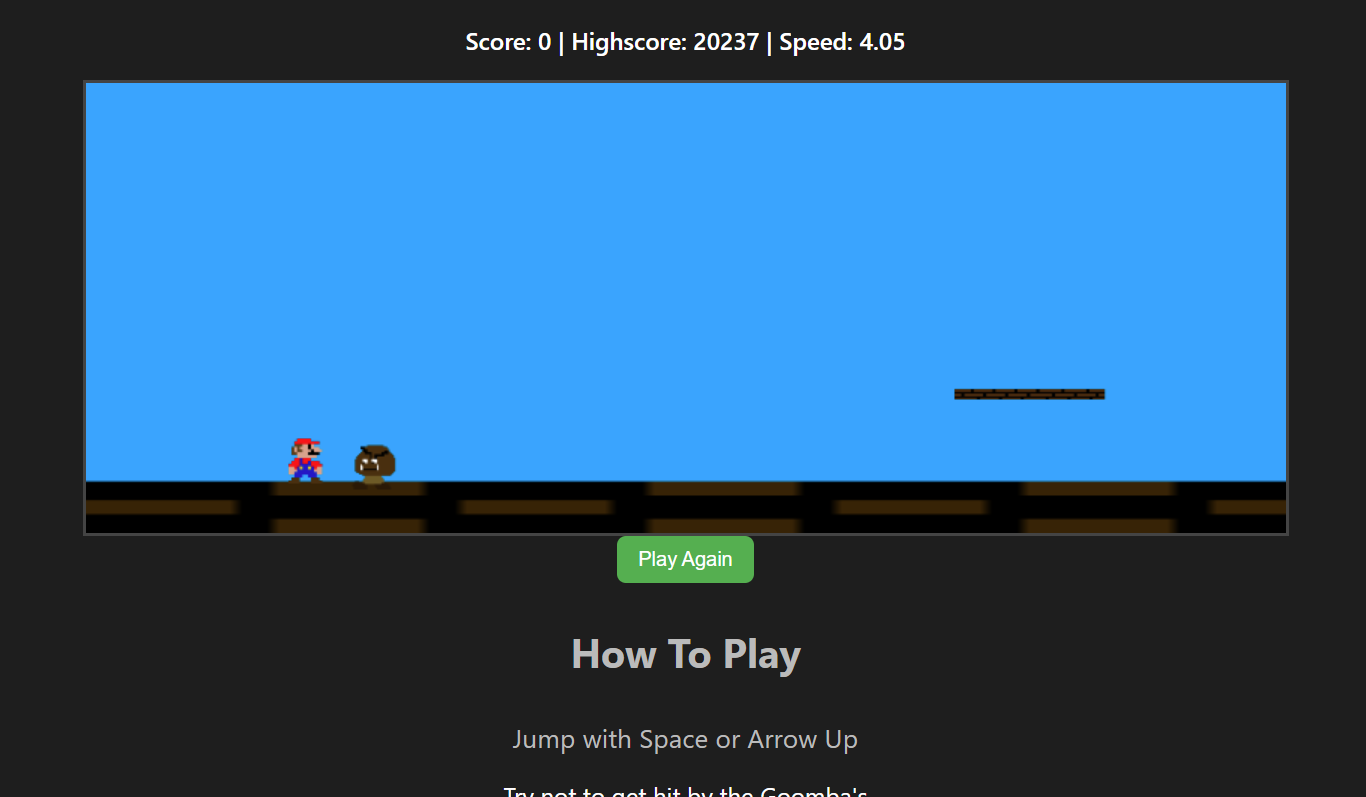 Screenshot van het Game project